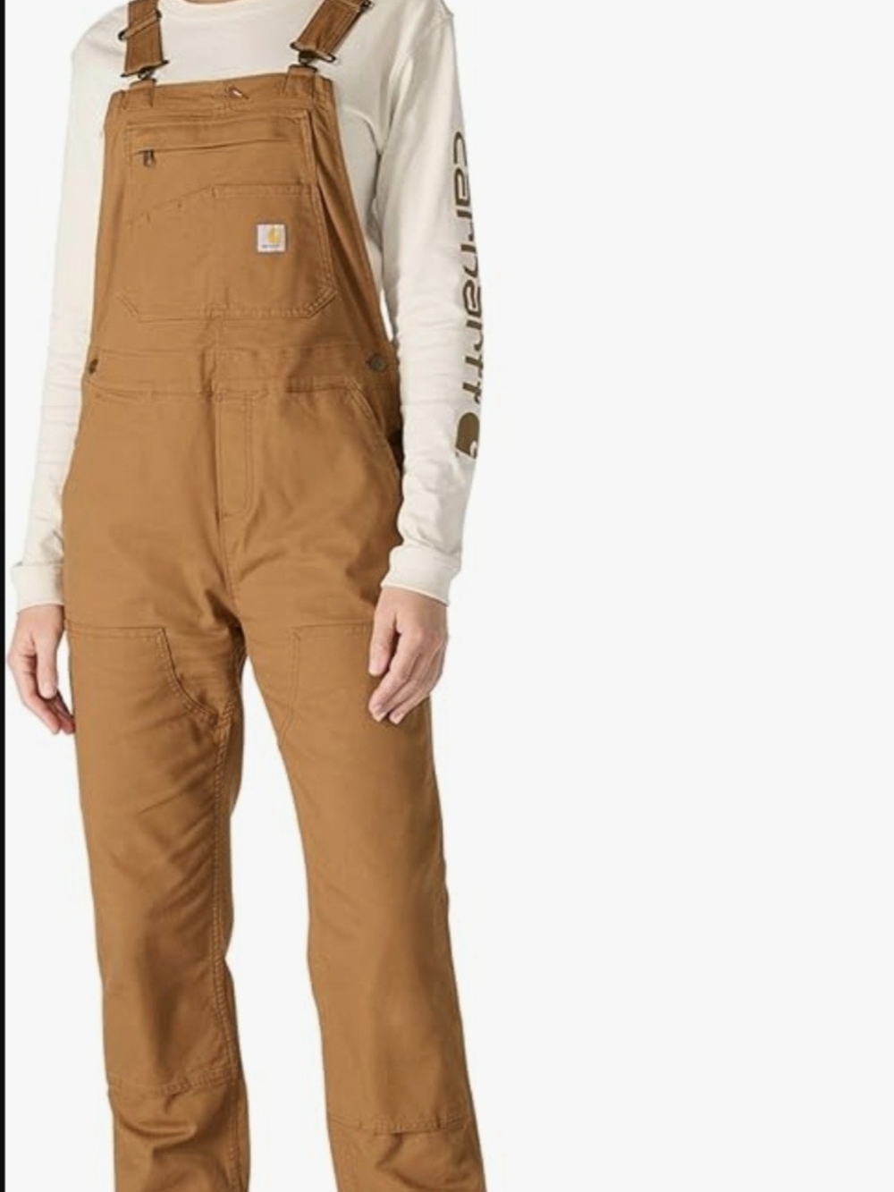 Carhartt Womens Rugged Flex Loose Fit Canvas Bib Overall